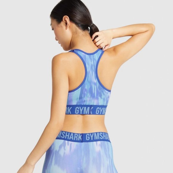 GYMSHARK FIT SEAMLESS PRINTED SPORTS BRA - Picture 2 of 3